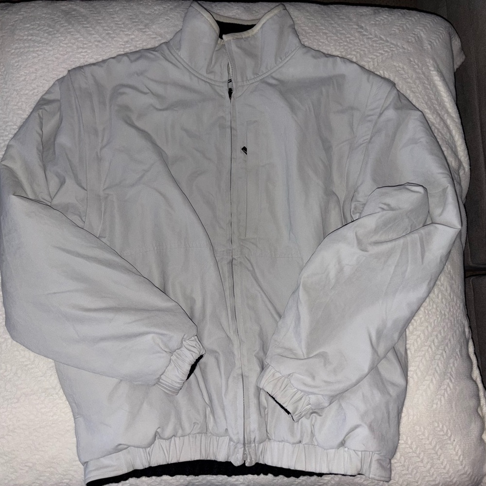 Men's Reversible Classic White Windbreaker/ Vest